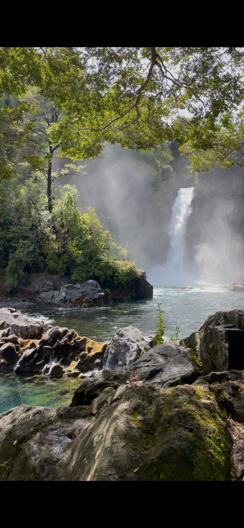 Cascada en Huilo Huilo